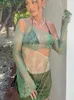 パーティードレス暗号化されたジャクアード透明セクシーなバックレスミニドレス女性服エレガントな夏の長袖カットアウトドレスベスティドL230313
