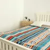 Battaniye Flanel Sherpa Tırtı 80 '' x 60 ''- Bohemian Yumuşak Peluş Battaniye Yatak/Kanepe/Kanepe/Ofis/Kamp için atar