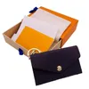 Premium brand key bag premium leather high quality classic female male key holder coin purse small leather key purse with box 2101
