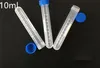 Plastic Centrifuge Tube Clear Micro Laboratory Equipment Test Vials With Snap Cap 10ML Package