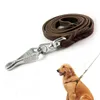 Hundhalsar Multifunktion Cowhide Rapid Release Pet Leash Luxury Strong Hands Free Lead For Medium Large Animals 1,8m