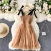 Casual Dresses Zcwxm Sexig Off Shoulder Woman Party Night Lace Up Slash Neck Elegant Gaze Spaghetti Strap Club Short White Beach Dress