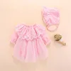Girl Dresses 2023 Born Baby Clothes Spring Baptism Christening Gown 0-12 Months Clothing Dress Set