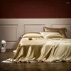 Bedding Sets Mulberry Silk Set Grade Luxury Ambos os lados 25 mamã