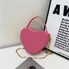 Baby Kids Designer Handbags Tote Newest Heart Girls Mini Princess Purses Children Fashion Letter Printing Casual Shoulder Bag Christmas Gifts 6Colors