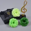 100Pcs 8CM Silk Rose Artificial Flower Heads For Wedding Wall Arch Bouquet Party Decoration Flowers Wedding Decorations Home Silk Flowers