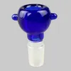 Bear Ears Shape Glass Bowl voor Hookah - Past op 14 mm en 18 mm mannelijk gewricht, gekleurd rookaccessoire