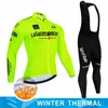 サイクリングジャージーセットイタリアの暖かい冬のサーマルフリースサイクリングジャージーセットメンズアウトドアライディングMTBロパシクリスモビブパンツセットサイクリング衣類230313