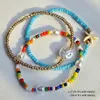 Strand Resin Friendship Bracelets Multi Layer For Women Boho Handmad Rice Beads Pearl Starfish String Luxuri Bead Bracelet