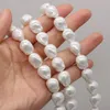 Beads 2023 Natural Freshwater Pearl White Baroque Irregular Shell Bead MakingDIY Exquisite Necklace Bracelet Earrings Jewelry Gift