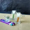 Hosahs mini filterkruka glas bongs tillbehör glas rökrör färgglada mini flerfärgade hand