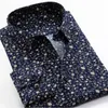 Männer Casual Hemden Große Größe 8XL 9XL 10XL VROKINO Marke Vintage Floral Print Lange Ärmel Business Kleid Mode Klassische hemd 230313