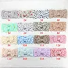 Accessoires de cheveux 34 couleurs arcs en tricot bébé bandeaux en gros élastique en nylon né fille bandeau imprimer enfants Turban enfants