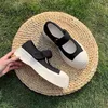 Klänningskor Kvinnor Pumpar Mary Jane Flat Heel Platform Canvas Ladies Sandaler Kvinnlig fritid Rund Tå Lolita Daily Footwear Zapatos Mujer 230313