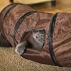Chat Jouets Tunnel Interactif Drôle Pet Tunnels Jouer Tente Chaton Cube Crinkle Pliable Pour Chats Peek And Hide