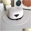 Chapéus de aba larga 2022 St Hat Ladies P Carta de verão Pouta