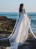 Casual Dresses Summer Beach White Chiffon Maxi Dress for Women Elegant Vestidos Female Tie Sexig midja High-end rese Cover Up