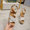 Lüks Kadın Sınır Kama Sandalet Akademisi Düz 4cm Citizen Flatform Siyah Beyaz Kahverengi Yolcu Sanatçı Kıyı Şeridi Ayakkabı Boyutu 35-40