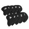 Inne produkty golfowe 10pcsset Golf Head Covers Club Iron Protector Neopren Headcover Golf Akcesorium Black Golfer Light Prezent dla golfistów Dwa kolory 230313