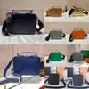 Top Saffiano Leather y ReNilon Crossbody Bags Handbag Nylon Logotipo de nylon ajustable Ajustable Correa de hombro de nylon Polso de la cremallera