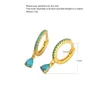 Dangle Boucles D'oreilles En Argent Sterling 925 Boucle D'oreille De Mode Couleur Zircon Gouttelettes D'eau Pendentif Goutte Sauvage Simple Style Français Femme Oreille Bijoux