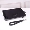 Men Designer Clutch Bags Black Nylon Toiletry Bag With Slots Inside Man Daily Casual Makeup Fashion Purse