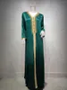 Vêtements ethniques moyen-orient femmes Robe forage ruban dentelle dubaï Robe musulman turc Borka Abaya Designer islamique pour fille