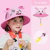 Kappen Hüte Koreanische Cartoon Mesh Mädchen Hut Frühling Sommer Kinder Eimer Hut Fischer Hut Nette Dekoration Junge Kind Outdoor Hut mädchen Sonnenhut 230313