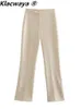 Women's Two Piece Pants Klacwaya Set Woman 2 s Pant Suits Female Clothing Women Top And Sets Outifits Trouser 230313