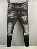 DSQ PHANTOM TURTLE Men's Jeans Classic Fashion Man Jeans Hip Hop Rock Moto Mens Casual Design Ripped Jeans Distressed Skinny Denim Biker Jeans 6925