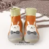 First Walkers Non-slip Baby Floor Socks Shoes Soft Rubber Soles Thick Winter Cartoon Toddler Booties