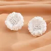 Stud Earrings Graceful Chiffon Flower Wedding Jewelry DIY Charming Dangle For Women Party Accessories