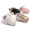 Premiers marcheurs bébé garçons filles chaussures en cuir aile d'ange mignon né bébé bambin berceau Zapatos mocassins sol TS143