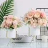 Dekorativa blommor kransar 2Bunches Artificial Flower Bouquet Fake Peony Table Centerpiece Silk Hydrangea 230313