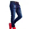 Men's Jeans Men's Large-Size Jeans Elasticize Waist Tie Slim Casual Classic Blue Waist Stretch Joinable Fashion Simple Jeans Pants 230313