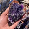 الحلم العظمي الطبيعي Amethyst Crystal SCEPTER LARKS IRREREGUALR RAW ROUR BANESTIAL ELESTIAL QUARTZ POINT URUGUAY ROCK MINERAL SMANID