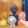 Ventiladores eléctricos Kinscoter Mini USB Batería recargable con temporizador Fuerte velocidad del viento Escritorio Portátil Oficina silenciosa Camping al aire libre