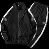 Men S Tracksuits Spring Summer Men Tracksuit Casual Set Male Joggers Hooded Sportswear Jackets Pants Piece Set Hip Running Sports 3 TFB4