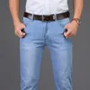 Heren jeans zomer zakelijke stijl UTR dunne licht mode mannelijke casual denim heren jeans slanke groothandelsbroek 230313