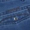 Mäns jeans plus storlek 30-42 män kvalitet denim tyg jeans homme hög midja stretch raka fasta byxor manliga klassiska fritidsbyxor 230313