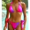 Ministro de banho feminina Bikinis Swimsuit com S PRIMEIRA FEMAN FEMAN FEMAN UP Biquíni Summer Beachwear Swimming Bathing Suit Bather 230313