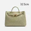 Andiamo Sac fourre-tout Intrecciato Sacs à bandoulière Grand sac à main pour femme Sac à main Bandoulière Hobo Pochette Sangles amovibles Sacs à main en cuir Shopping