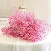 Decorative Flowers Wreaths About 40g/Lot75g/Lot Colorful Immortal Gypsophila Flowers 45cm Long White Bouquet Flower Head And Bud Wedding Store Decor 230313