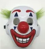 أقنعة الحفلات PVC Clown Mask Movie Joker نفس قناع الرقص هالوين مهرج قناع مضيئ قناع الوجه الكامل قناع لعب الأدوار 230313