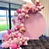 Feestdecoratie roze abrikoos ballon slinger boog kit bruiloft verjaardag kinderen confetti latex ballonnen baby shower decor baloon