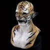 Máscaras de festa máscara de animal de tigre assustador Halloween Carnival Night Club Maskerade Masks Classic Performance Cosplay Costume adereços 230313