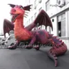 Cute Large Inflatable Flying Fire Dragon Balloon With Wings And Long Tail For Carnival Stage Decoration