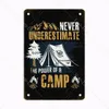 Camping Metal Painting Tinplate Poster Holiday Time Shop Poster Vintage Restaurant Wall Decor Retro Plaque Signs 30X20cm W03