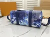 مصمم Bandana City Keepall Bag Crossbody M20555 Blue Navy White Counter Base