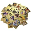 55pcs Gold Foil Cards Card Game Entertainment Collection Board Game Battle Card Elf English Card Fabrikant Groothandel